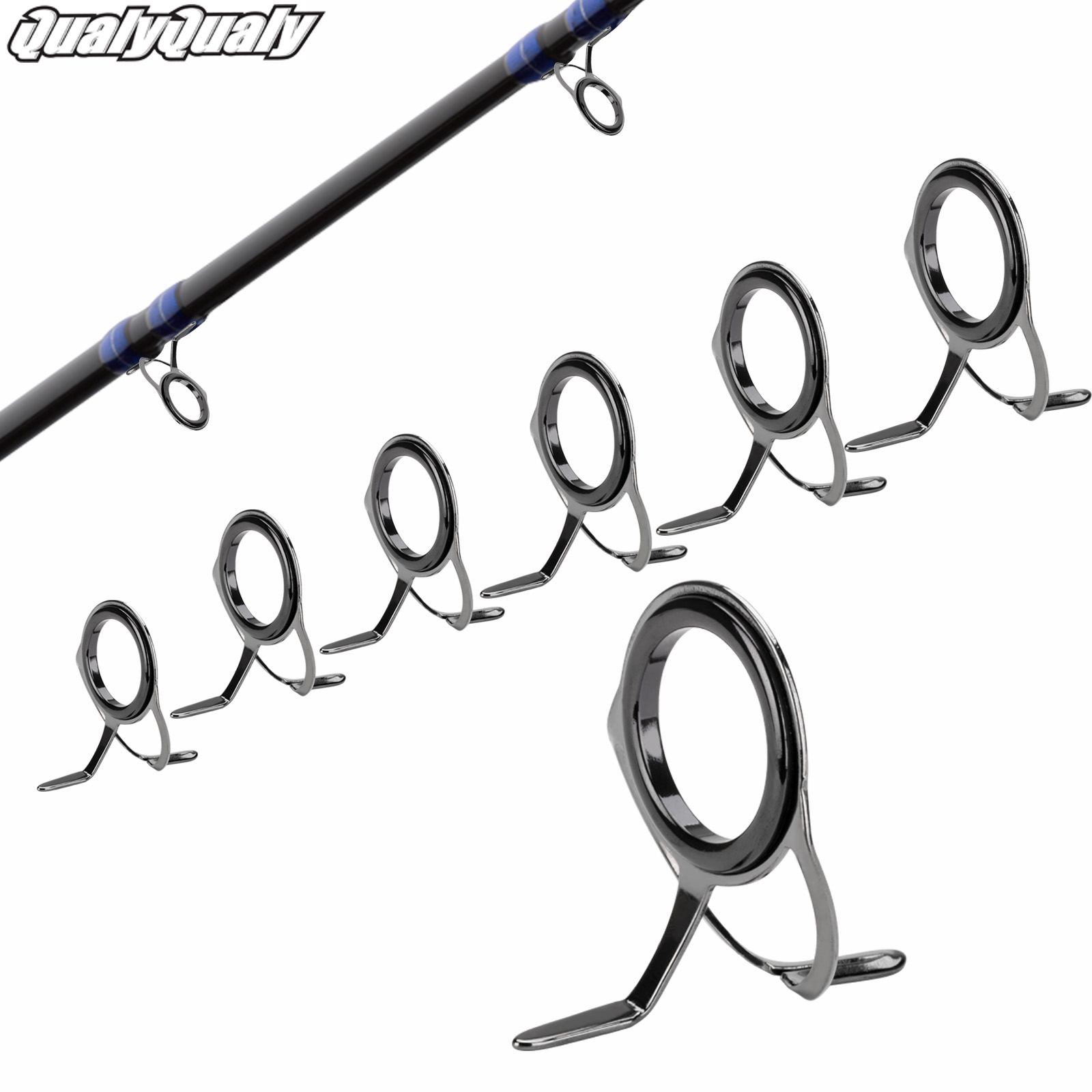 7pcs Fishing Rod Guides Repair - Fishing Rod Guide Replacement recension och pris