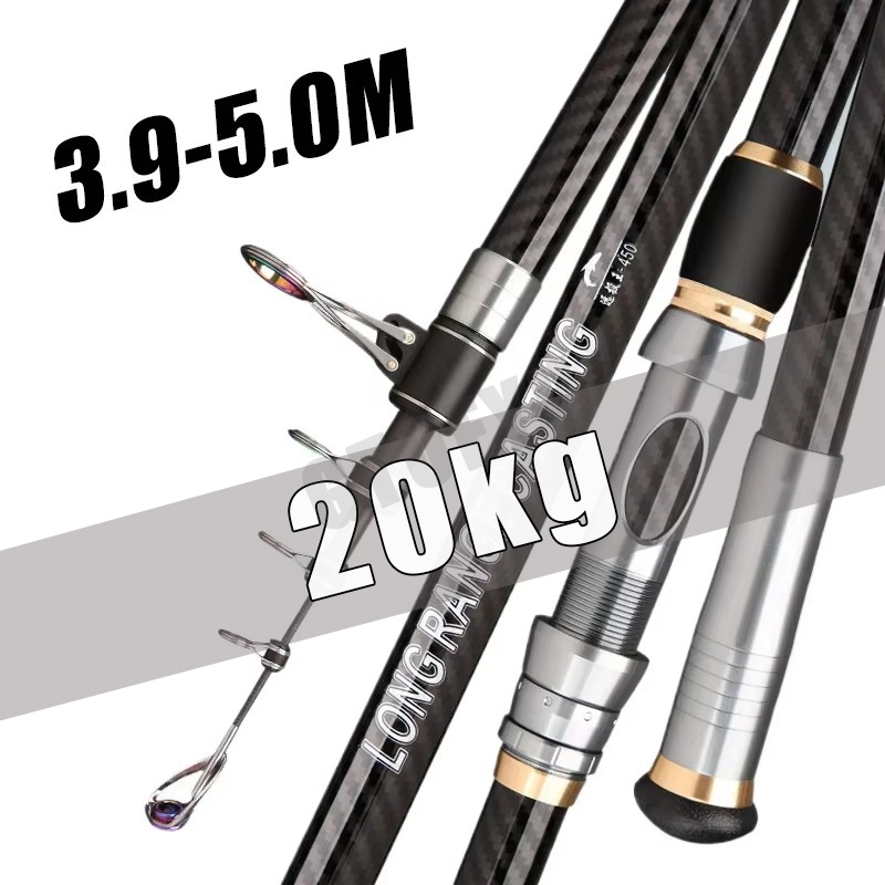 Telescopic Fishing Rod 3.9m 4. - Fishing Rod Surf recension och pris