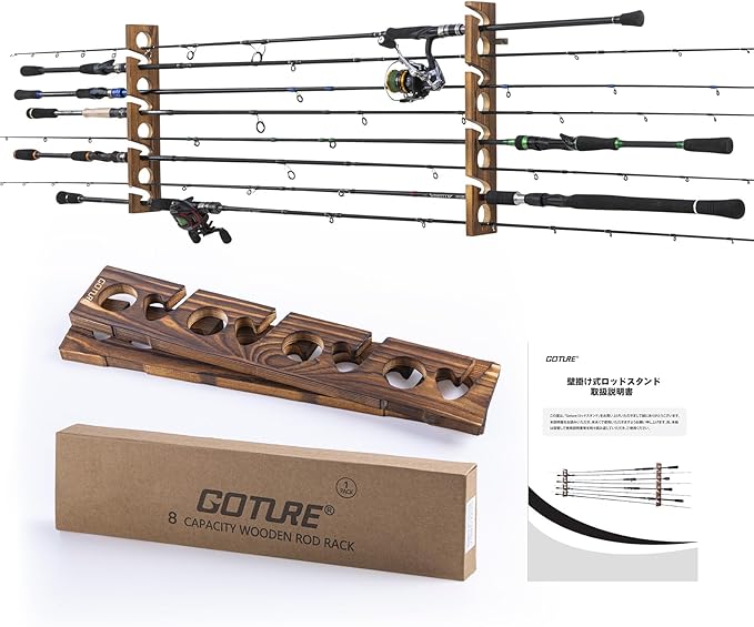 Goture Wood Fishing Rod Holder - Fishing Rod Rack recension och pris