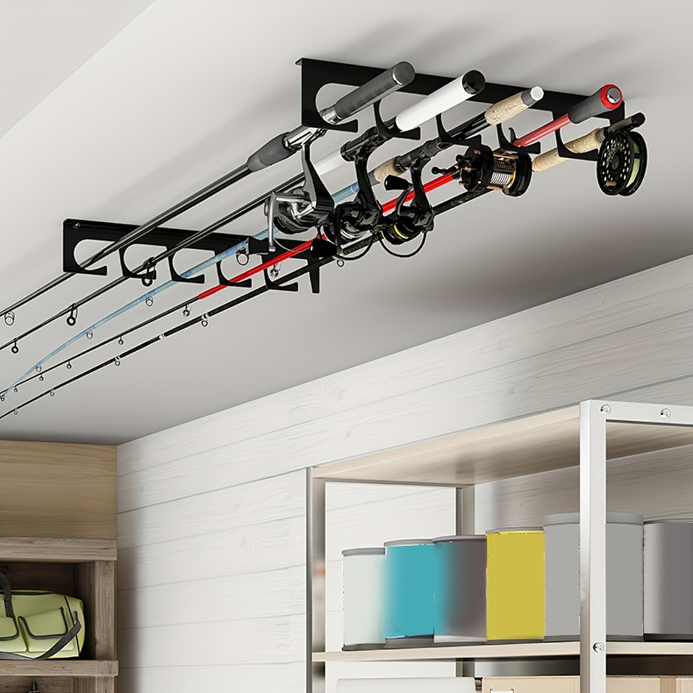 B48B-Wall/Ceiling Mount Fishin - Fishing Rod Rack recension och pris