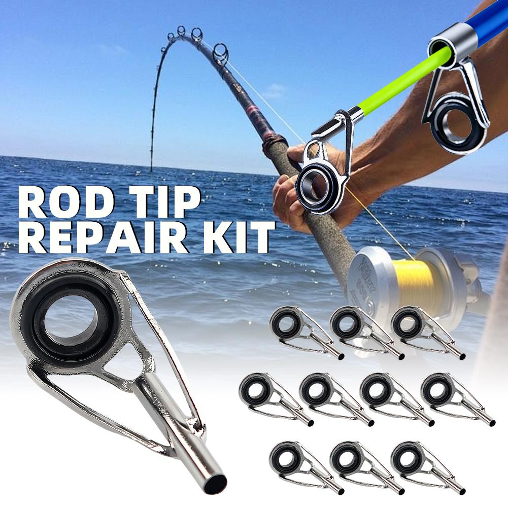 Rod Tip Repair Kit 10pcs Fishi - Fishing Rod Guide Replacement recension och pris
