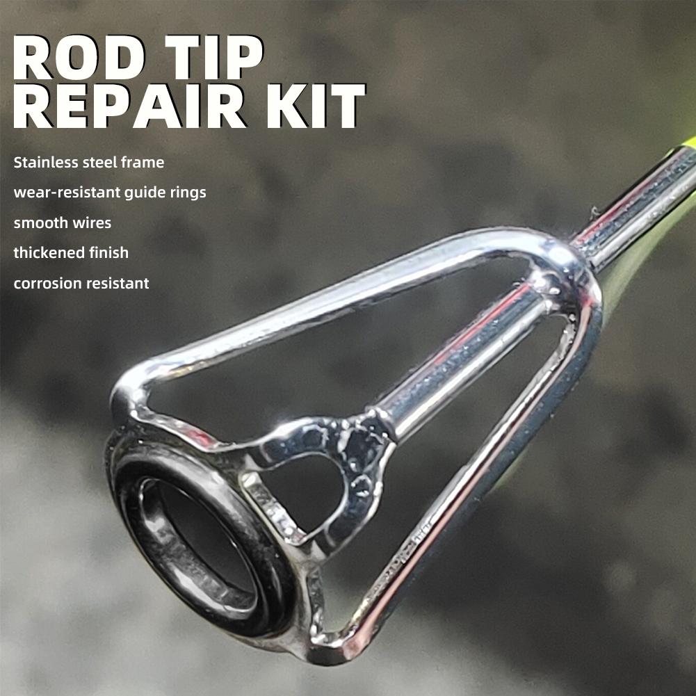 Rod Tip Repair Kit 10pcs Fishi - Fishing Rod Guide Replacement recension och pris