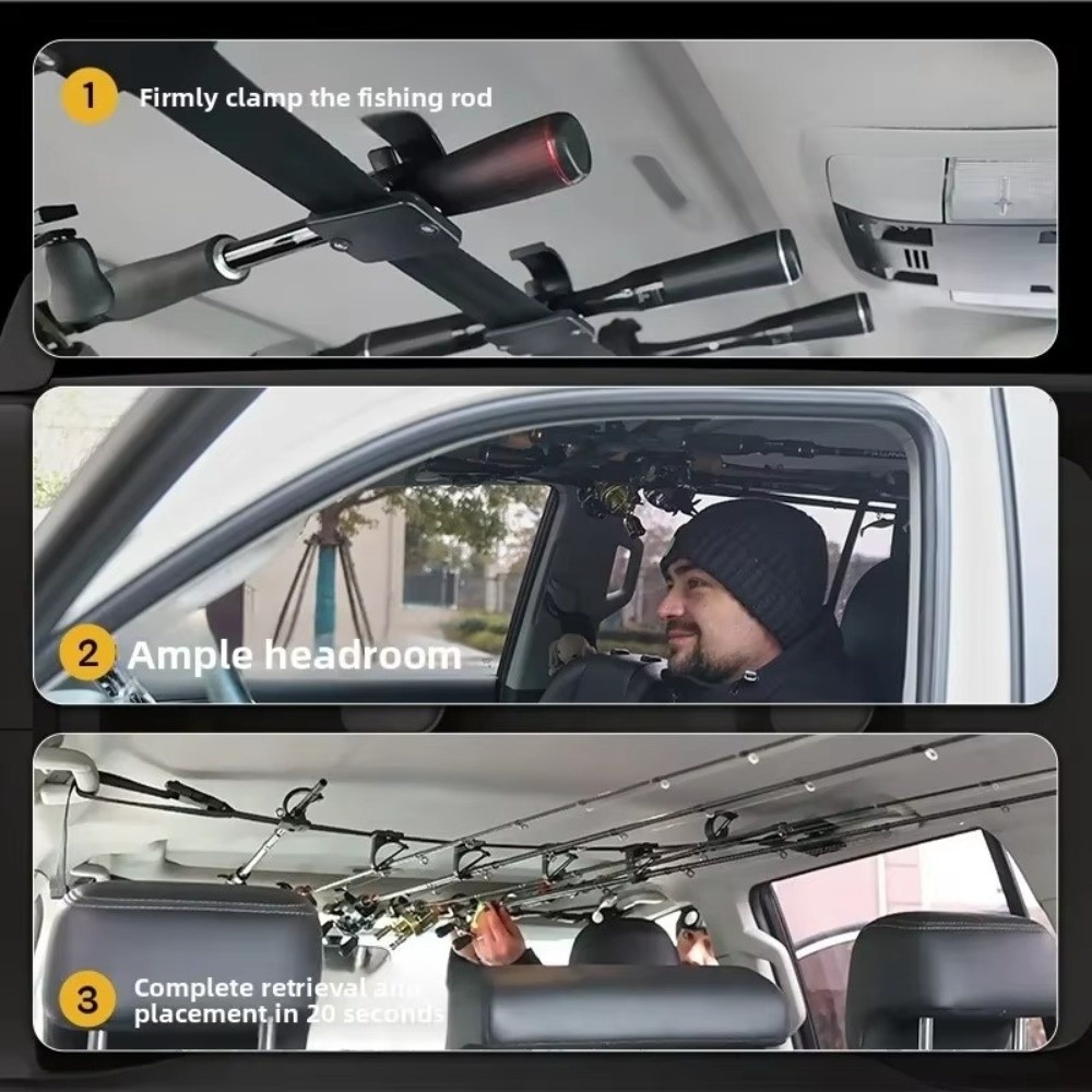 6 Position Car Fishing Rod Hol - Fishing Rod Repair Kit recension och pris
