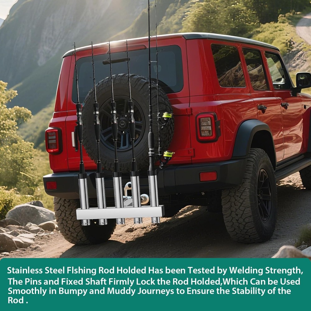 Hitch Mount Fishing Rod Holder - Fishing Rod Rack recension och pris