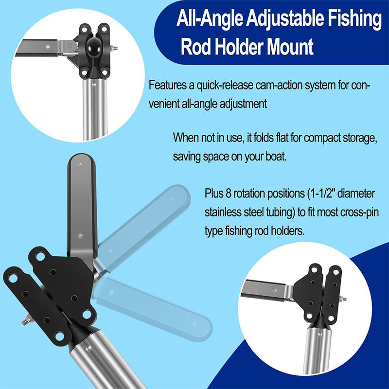 All-Angle Adjustable Fish Rod  - Fishing Rod Boat recension och pris