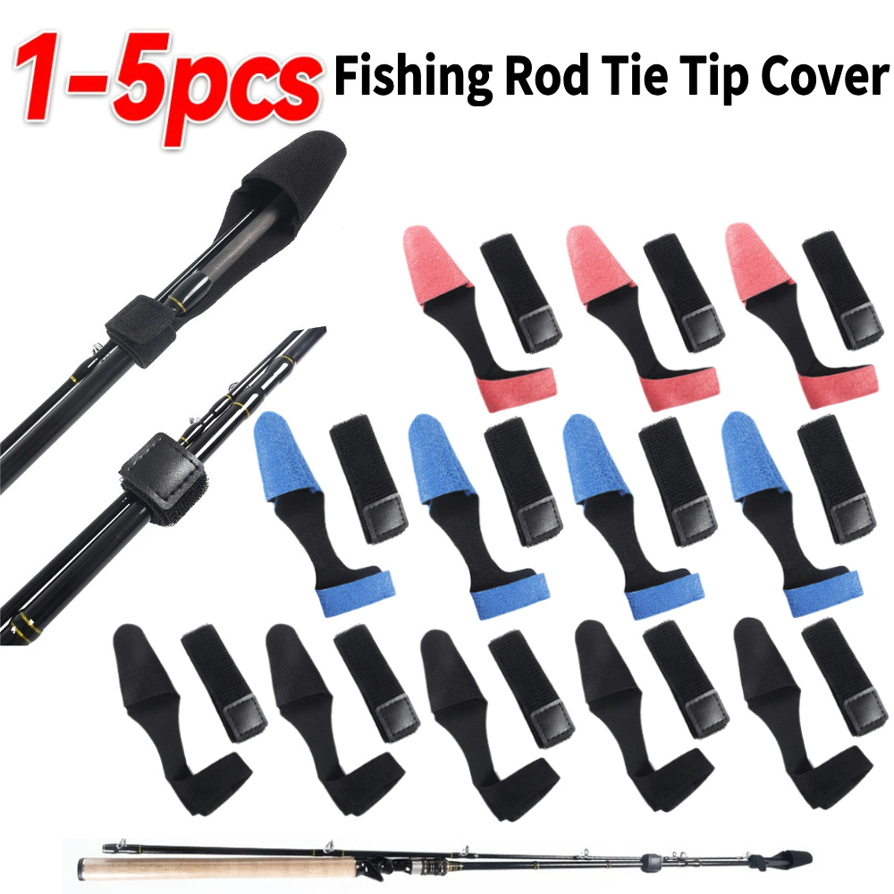 1-5PCS Fishing Rod Tie Tip Cov - Fishing Rod Case recension och pris