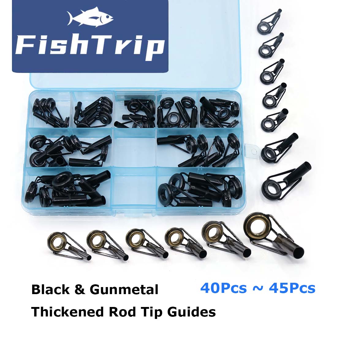 FishTrip Rod Tip Repair Kit 5~ - Fishing Rod Tip Replacement recension och pris