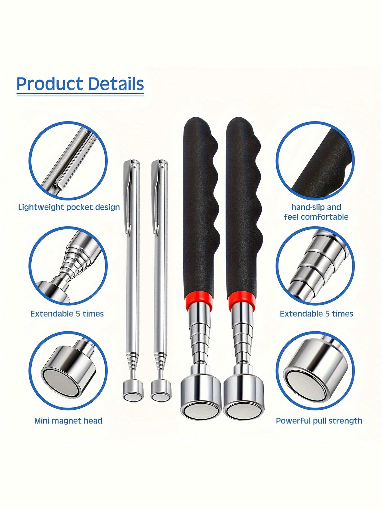 Retractable Magnet Pickup Tool - Fishing Rod Telescopic recension och pris
