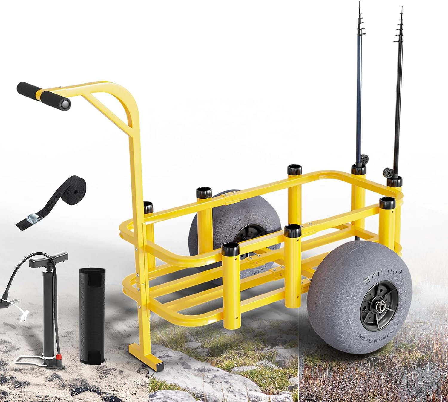 Rolling Fishing Cart Outdoor B - Fishing Rod Holder recension och pris
