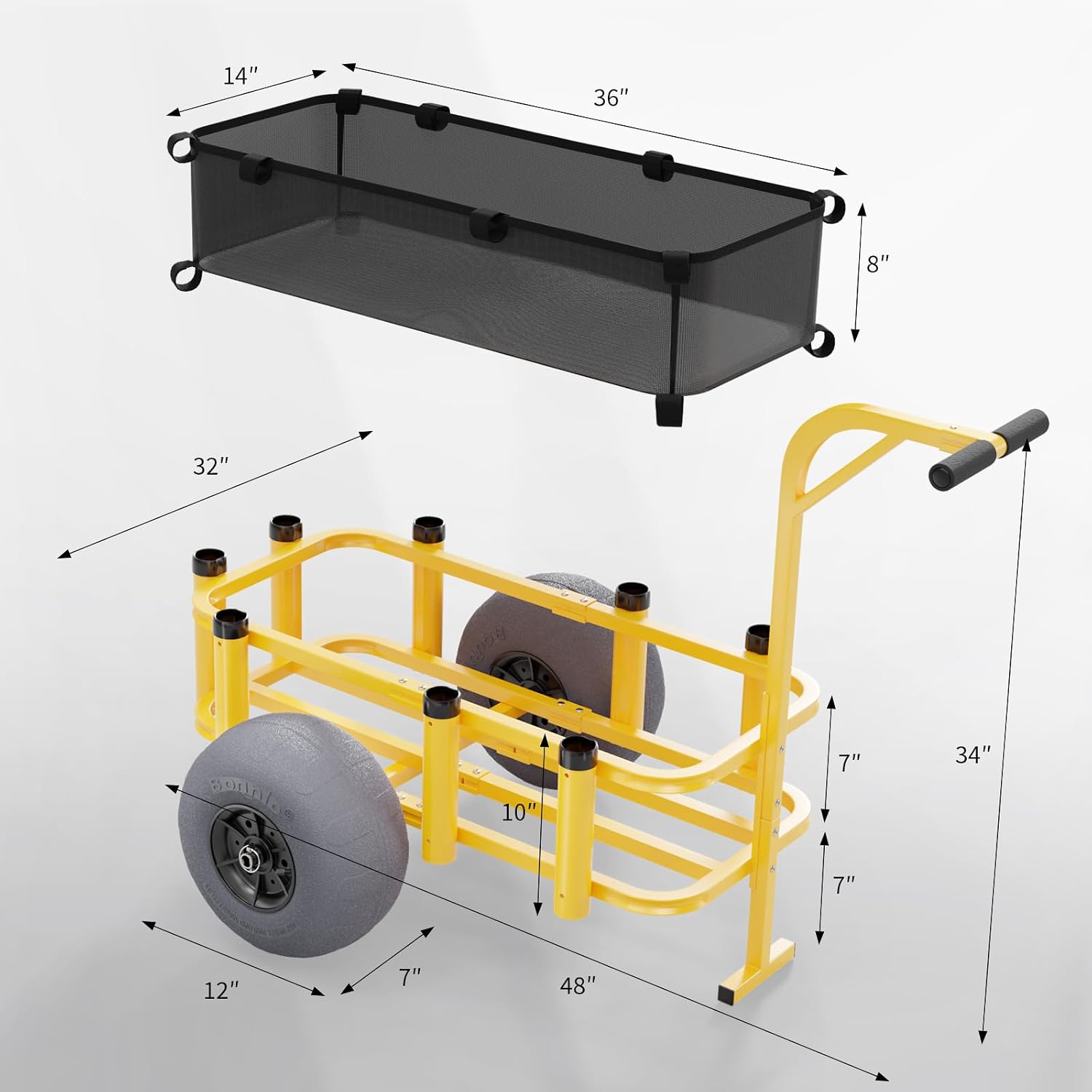 Rolling Fishing Cart Outdoor B - Fishing Rod Holder recension och pris
