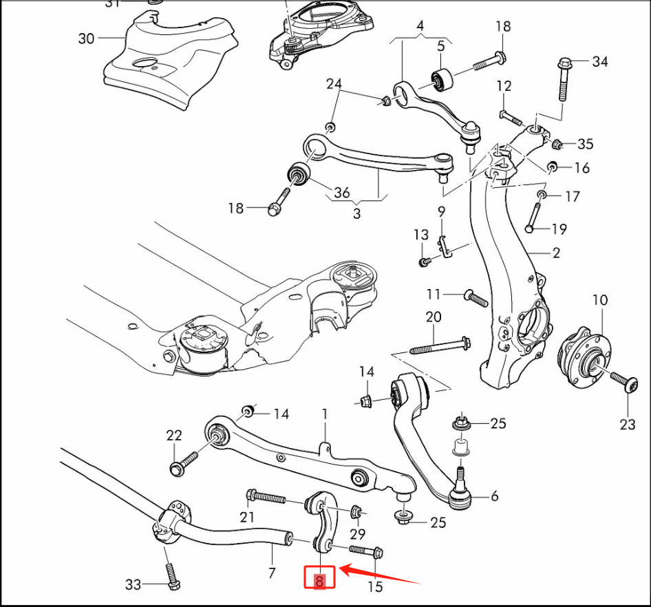 Front Upper Lower Sway Bar Lin - Fishing Rod Fly recension och pris