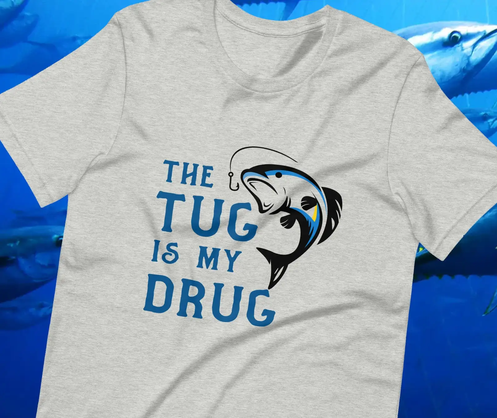 The Tug Is My Drug T Shirt Fis - Fishing Rod Boat recension och pris