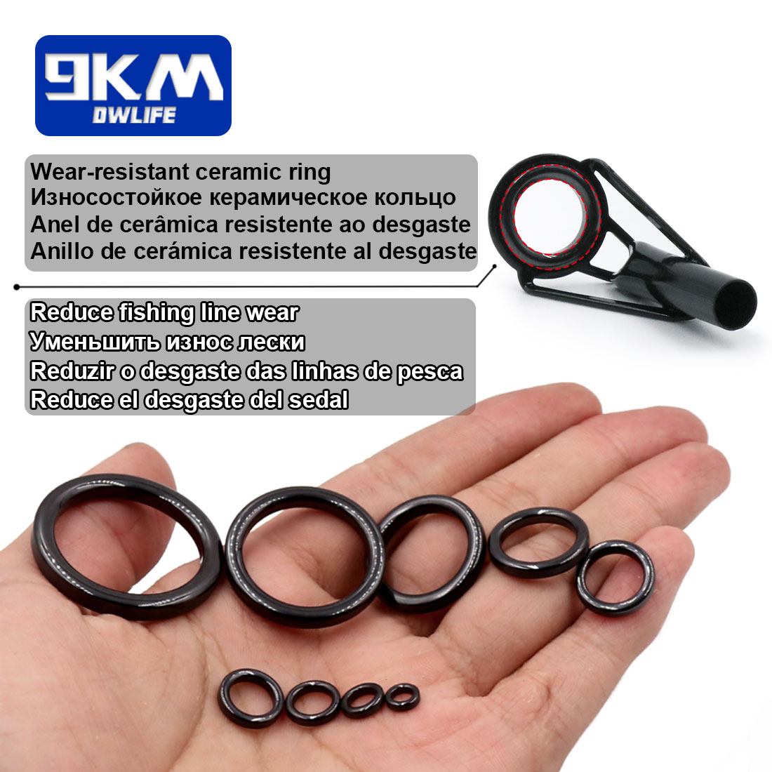 5Pcs Fishing Rod Tip Guides Re - Fishing Rod Guide Replacement recension och pris